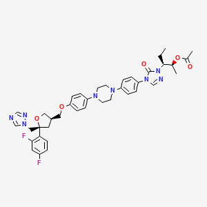 molecular formula C39H44F2N8O5 B15291842 Posaconazole Acetate 
