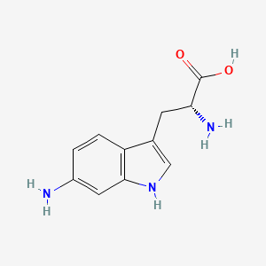 molecular formula C11H13N3O2 B1529185 6-Amino-D-tryptophan CAS No. 56895-88-6