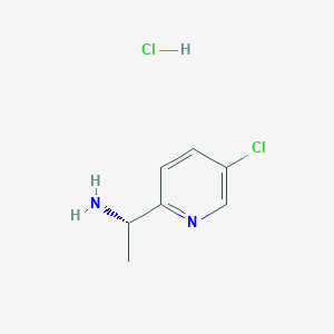 molecular formula C7H10Cl2N2 B15291859 (1S)-1-(5-chloropyridin-2-yl)ethanamine;hydrochloride 