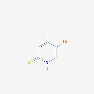 molecular formula C6H6BrNS B1529190 5-Bromo-4-methylpyridine-2-thiol CAS No. 1403579-62-3