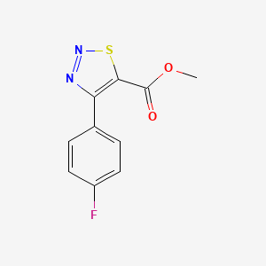molecular formula C10H7FN2O2S B15291918 Methyl 4-(4-fluorophenyl)-1,2,3-thiadiazole-5-carboxylate 