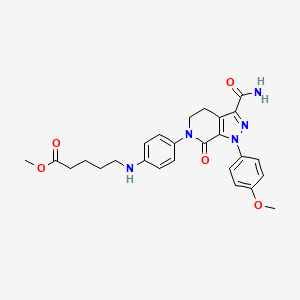 molecular formula C26H29N5O5 B15291964 Apixaban Metabolite 5 Methyl Ester 