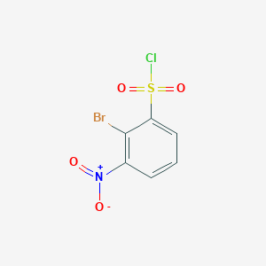 molecular formula C6H3BrClNO4S B1529197 2-Bromo-3-nitrobenzene-1-sulfonyl chloride CAS No. 1261553-98-3