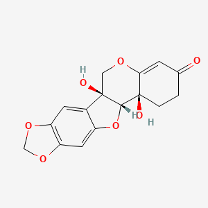 molecular formula C16H14O7 B15291972 Pterocarpadiol C 