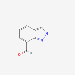 molecular formula C9H8N2O B1529198 2-Methyl-2H-indazole-7-carboxaldehyde CAS No. 1337880-42-8