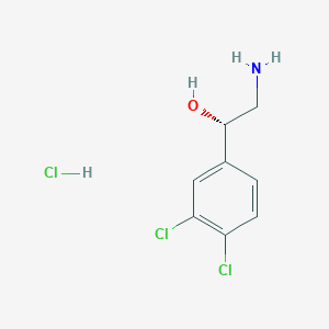 molecular formula C8H10Cl3NO B1529202 (S)-2-Amino-1-(3,4-dichloro-phenyl)-ethanol hydrochloride CAS No. 1965314-54-8