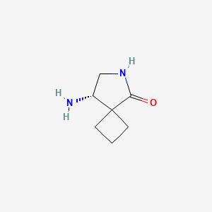 B1529204 (S)-8-Amino-6-azaspiro[3.4]octan-5-one CAS No. 1810074-93-1