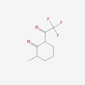 molecular formula C9H11F3O2 B15292131 2-Methyl-6-(trifluoroacetyl)cyclohexan-1-one CAS No. 266309-20-0