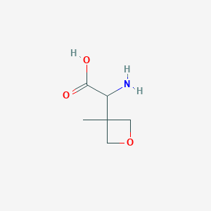 molecular formula C6H11NO3 B1529221 2-Amino-2-(3-methyloxetan-3-yl)acetic acid CAS No. 1638759-43-9