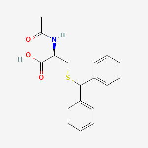 molecular formula C18H19NO3S B15292241 N-Acetyl-S-(diphenylmethyl)-L-cysteine CAS No. 19595-55-2