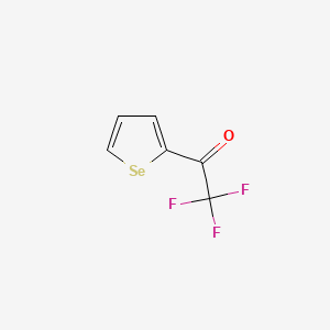 molecular formula C6H3F3OSe B15292313 Ethanone, 2,2,2-trifluoro-1-(selenophene-2-yl)- CAS No. 26149-08-6