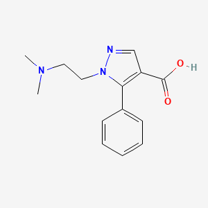 1-[2-(dimethylamino)ethyl]-5-phenyl-1H-pyrazole-4-carboxylic acid