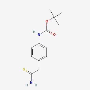 tert-butyl N-[4-(carbamothioylmethyl)phenyl]carbamate