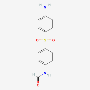molecular formula C13H12N2O3S B15292394 N-[4-[(4-Aminophenyl)sulfonyl]phenyl]formamide 