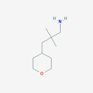2,2-Dimethyl-3-(oxan-4-yl)propan-1-amine