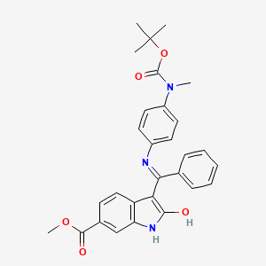 molecular formula C29H29N3O5 B15292405 N-tert-Butyloxycarbonyl N-Methyl Nintedanib 
