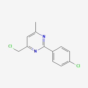 4-(Chloromethyl)-2-(4-chlorophenyl)-6-methylpyrimidine