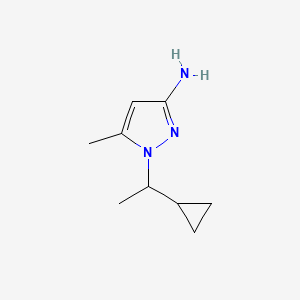 1-(1-cyclopropylethyl)-5-methyl-1H-pyrazol-3-amine