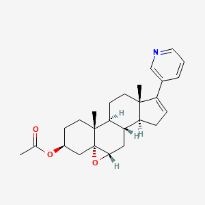 molecular formula C26H33NO3 B15292496 Abiraterone Acetate 5,6-Epoxide CAS No. 1868064-50-9