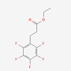 molecular formula C11H9F5O2 B15292516 Ethyl 3-(pentafluorophenyl)propanoate CAS No. 2828-18-4