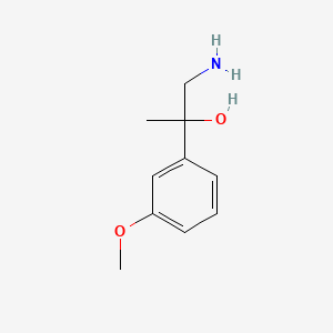 molecular formula C10H15NO2 B1529253 1-Amino-2-(3-methoxyphenyl)propan-2-ol CAS No. 133562-40-0