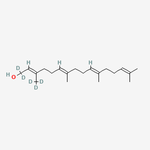molecular formula C20H34O B15292539 Geranylgeraniol-d5 (major) 