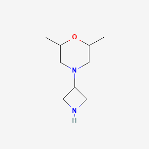 4-(Azetidin-3-yl)-2,6-dimethylmorpholine