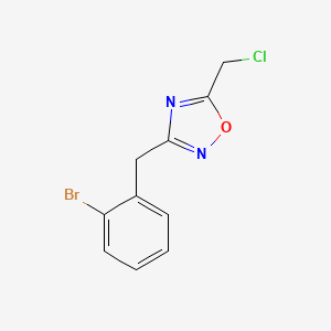 3-[(2-Bromophenyl)methyl]-5-(chloromethyl)-1,2,4-oxadiazole