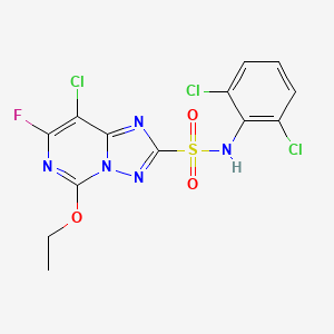 molecular formula C13H9Cl3FN5O3S B15292556 8-Chloro Diclosulam 