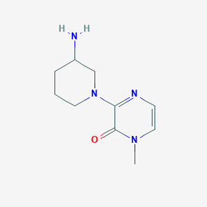 3-(3-Aminopiperidin-1-yl)-1-methyl-1,2-dihydropyrazin-2-one