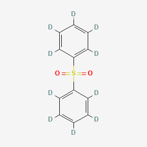 molecular formula C12H10O2S B15292567 1,2,3,4,5-Pentadeuterio-6-(2,3,4,5,6-pentadeuteriophenyl)sulfonylbenzene 