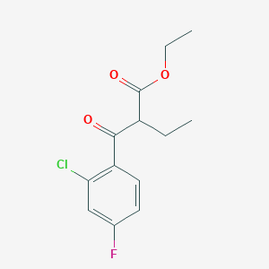 Ethyl 2-(2-chloro-4-fluorobenzoyl)butanoate