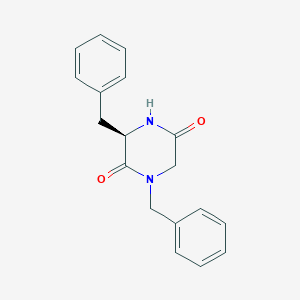molecular formula C18H18N2O2 B15292629 (R)-1,3-Dibenzylpiperazine-2,5-dione 