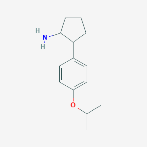 2-[4-(Propan-2-yloxy)phenyl]cyclopentan-1-amine