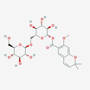 molecular formula C25H34O14 B15292644 Macrophylloside D 