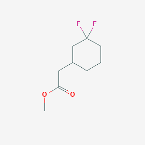 molecular formula C9H14F2O2 B15292660 Methyl 2-(3,3-difluorocyclohexyl)acetate 