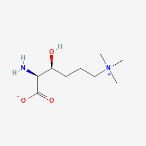 molecular formula C9H20N2O3 B15292663 (2S,3S)-2-amino-3-hydroxy-6-(trimethylazaniumyl)hexanoate 