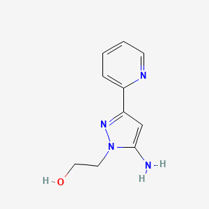 1H-Pyrazole-1-ethanol,5-amino-3-(2-pyridinyl)-