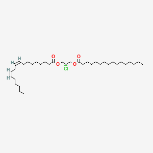molecular formula C37H67ClO4 B15292717 rac-1-Palmitoyl-3-linolenoyl-2-chloropropanediol 