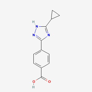 4-(3-cyclopropyl-1H-1,2,4-triazol-5-yl)benzoic acid