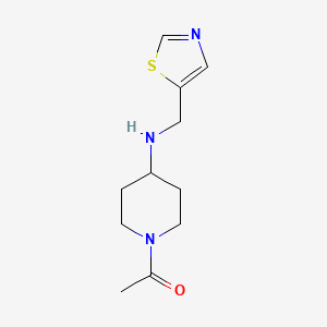 1-{4-[(1,3-Thiazol-5-ylmethyl)amino]piperidin-1-yl}ethan-1-one