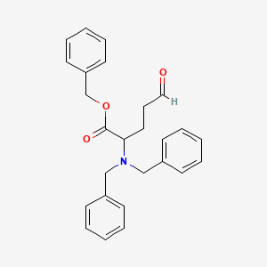 molecular formula C26H27NO3 B15292768 Benzyl 2-(dibenzylamino)-5-oxopentanoate 