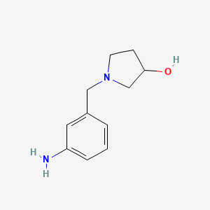 1-[(3-Aminophenyl)methyl]pyrrolidin-3-ol