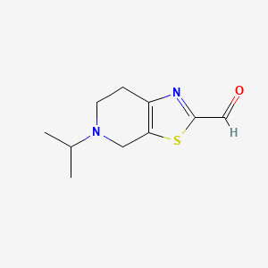 5-(propan-2-yl)-4H,5H,6H,7H-[1,3]thiazolo[5,4-c]pyridine-2-carbaldehyde