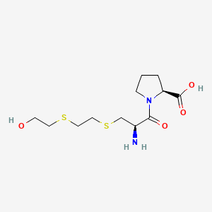 molecular formula C12H22N2O4S2 B15292819 S-[2-[(2-Hydroxyethyl)thio]ethyl]-L-cysteinyl-L-proline 