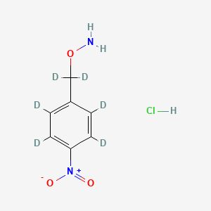 molecular formula C7H9ClN2O3 B15292825 O-4-Nitrobenzylhydroxylamine-d6 Hydrochloride 