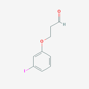 molecular formula C9H9IO2 B1529283 3-(3-Iodophenoxy)propanal CAS No. 1342704-88-4
