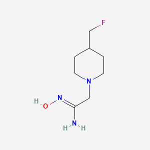 molecular formula C8H16FN3O B15292855 (Z)-2-(4-(fluoromethyl)piperidin-1-yl)-N'-hydroxyacetimidamide 