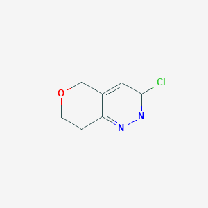 molecular formula C7H7ClN2O B1529288 3-chloro-5H,7H,8H-pyrano[4,3-c]pyridazine CAS No. 1075260-61-5