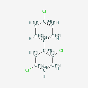 molecular formula C12H7Cl3 B15292916 2,4',5-Trichlorobiphenyl-13C12 